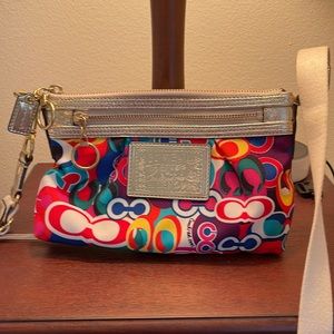 Coach mini multicolor bag